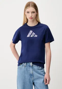 adidas tricou din bumbac culoarea bleumarin, JM4439 imagine