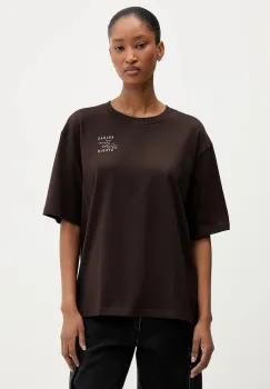 adidas tricou din bumbac culoarea maro, KT3274 imagine