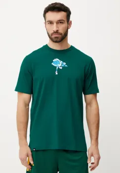 adidas tricou din bumbac culoarea verde, cu imprimeu, JI6753 imagine