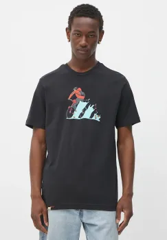 adidas tricou din bumbac Doodle Hunt Bike Graphic T-Shirt culoarea negru, cu imprimeu, JM6495 imagine