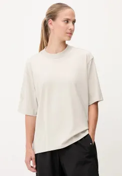 adidas tricou din bumbac Essentials culoarea bej, JE0001 imagine