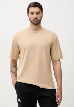 adidas tricou din bumbac Essentials culoarea verde, cu imprimeu, JX5666 imagine