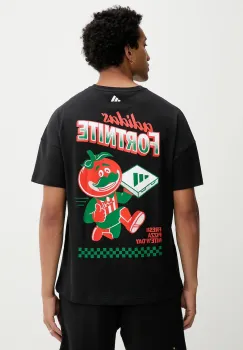 adidas tricou din bumbac Fortnite culoarea negru, cu imprimeu, JV7964 imagine