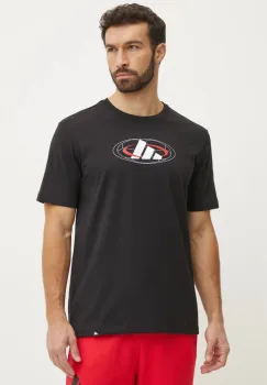 adidas tricou din bumbac M C HOT CB T barbati, culoarea negru, cu imprimeu, JI6783 imagine