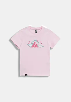 adidas tricou din bumbac pentru bebelusi I ADIRAPTOR culoarea roz, JV5069 imagine