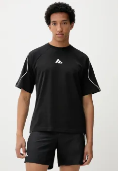 adidas tricou din bumbac Stadium culoarea negru, cu imprimeu, JN1824 imagine
