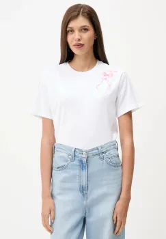 adidas tricou din bumbac W CO BOW T culoarea alb, JX1322 imagine