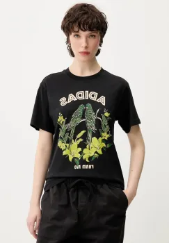 adidas tricou din bumbac x Farm Rio culoarea negru, JV8609 imagine