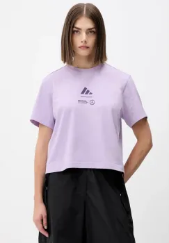 adidas tricou din bumbac x Mercedes culoarea violet, JX8816 imagine