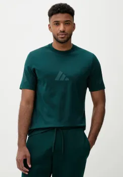 adidas tricou din bumbac x Z.N.E culoarea verde, cu imprimeu, JW4736 imagine