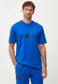 adidas tricou din bumbac ZNE barbati, cu imprimeu, JF6543 imagine