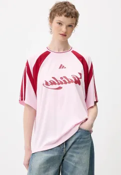 adidas tricou House of Tiro culoarea roz, JY7624 imagine