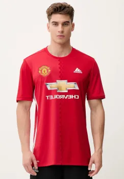 adidas tricou KOSZULKA MUFC H JSY AI6720 barbati, culoarea rosu, cu imprimeu AI6720-red imagine