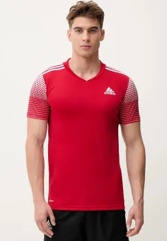 adidas tricou REGISTA 20 barbati, culoarea rosu, cu imprimeu FI4551-red imagine