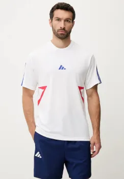 adidas tricou Tiro culoarea alb, cu imprimeu, JN2578 imagine