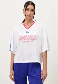 adidas tricou Tiro culoarea alb, JW6849 imagine