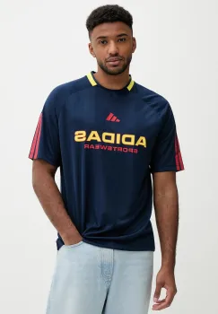 adidas tricou Tiro culoarea albastru marin, cu imprimeu, KB5571 imagine