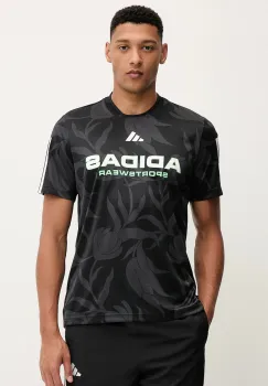 adidas tricou Tiro culoarea negru, cu imprimeu, JW0247 imagine