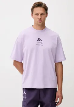 adidas tricou x Mercedes culoarea violet, cu imprimeu, JX8811 imagine