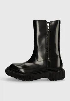 ADIEU cizme de piele Type 184 femei, culoarea negru, cu platforma, 184 imagine