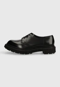 ADIEU pantofi de piele Type 132 barbati, culoarea negru, 132 imagine
