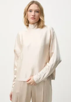 AERON bluza KATNISS femei, culoarea bej, neted, TO569558 imagine