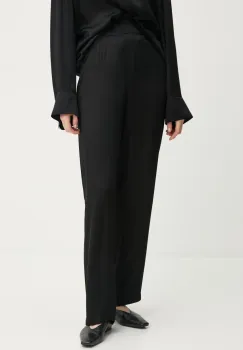 AERON pantaloni COUGAR femei, culoarea negru, lat, high waist, PA310555 imagine