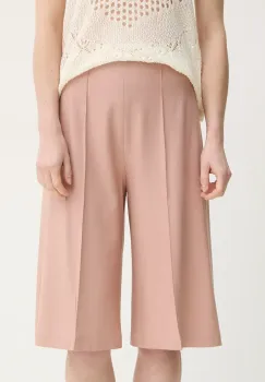 AERON pantaloni scurti PEN femei, culoarea portocaliu, uni, high waist, ST107474 imagine