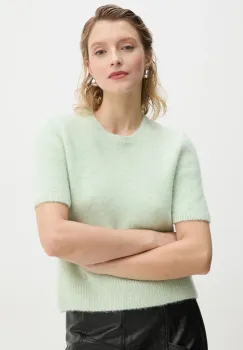 AERON pulover de lana femei, culoarea verde, calduros, TO552531 imagine