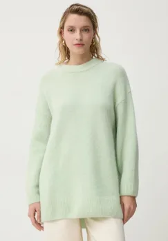 AERON pulover de lana femei, culoarea verde, PU270531 imagine