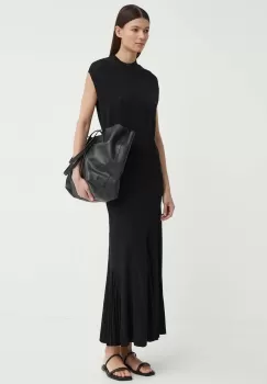 AERON rochie GULF culoarea negru, maxi, mulata, AW24RSDR501484 imagine