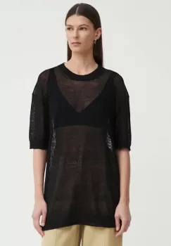 AERON tricou de in PLINY culoarea negru, AW24SSTO508505 imagine