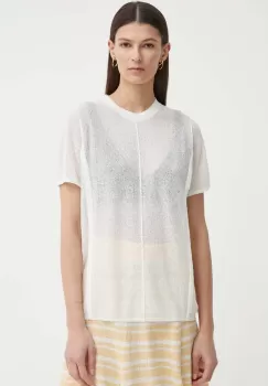 AERON tricou din amestec de in CAYMEN culoarea bej, AW24RSTO490489 imagine