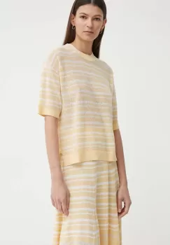 AERON tricou din amestec de in NIMBLE culoarea portocaliu, AW24SSTO510502 imagine