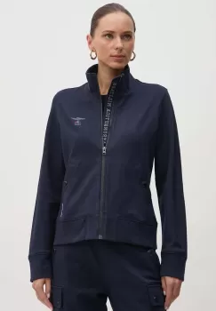 Aeronautica Militare bluza femei, culoarea albastru marin, cu imprimeu, FE1925DF559 imagine