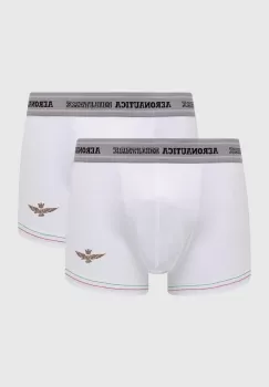 Aeronautica Militare boxeri 2-pack barbati, culoarea alb, AM1UBX003 imagine