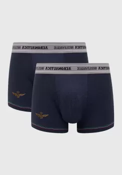 Aeronautica Militare boxeri 2-pack barbati, culoarea albastru marin, AM1UBX003 imagine