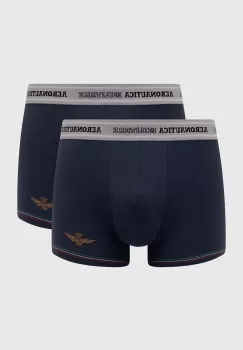 Aeronautica Militare boxeri 2-pack barbati, culoarea albastru marin, AM1UBX004 imagine