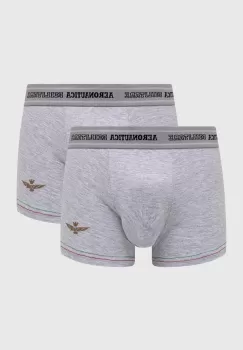 Aeronautica Militare boxeri 2-pack barbati, culoarea gri, AM1UBX003 imagine