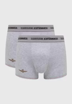 Aeronautica Militare boxeri 2-pack barbati, culoarea gri, AM1UBX004 imagine