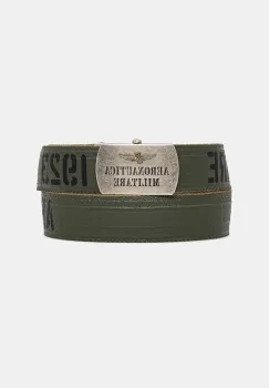 Aeronautica Militare curea de bumbac culoarea verde, CI0317UCT03585 imagine