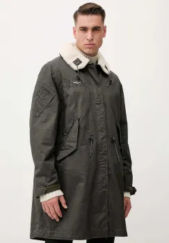 Aeronautica Militare hanorac culoarea verde, de tranzitie, AB3020UCT04215 imagine