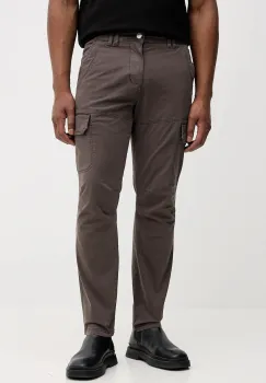 Aeronautica Militare pantaloni culoarea gri, drept, PA1633UCT03399 imagine