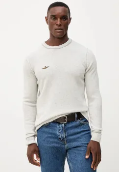 Aeronautica Militare pulover de lana culoarea gri, MA1608UL00924 imagine