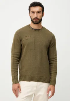 Aeronautica Militare pulover de lana culoarea verde, light, MA1586UL00904 imagine