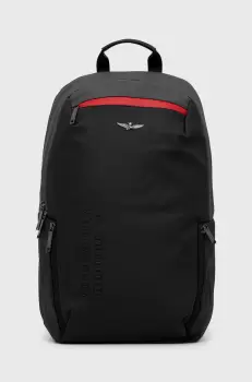 Aeronautica Militare rucsac barbati, culoarea negru, mare, neted imagine