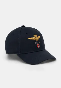 Aeronautica Militare sapca de baseball din bumbac culoarea albastru marin, cu imprimeu, HA1100CT2848 imagine