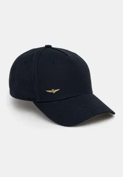 Aeronautica Militare sapca de baseball din bumbac culoarea albastru marin, neted, HA1122CT2848 imagine