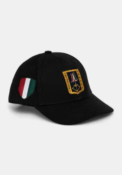 Aeronautica Militare sapca de baseball din bumbac culoarea negru, cu imprimeu imagine