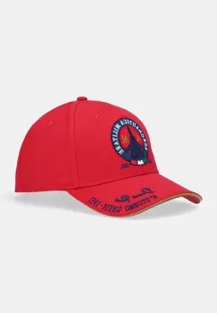 Aeronautica Militare sapca de baseball din bumbac culoarea rosu, cu imprimeu, HA1208CT2261 imagine